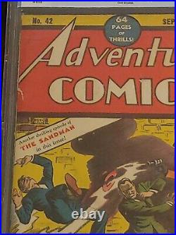 Adventure Comics #42 DC Comics Golden Age 2nd Sandman Cover CBCS 1.5 OWithW RARE