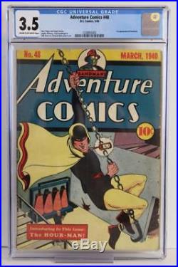 Adventure Comics #48 CGC 3.5 VG- DC 1940 1st App of Hourman Golden Age KEY