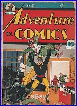 Adventure Comics #57, Hour-man Cover By Baily, Great DC Golden Age