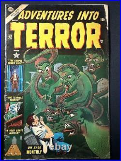 Adventures Into Terror #25 Atlas Comics Pre Code Horror Golden Age 1954 Good A4