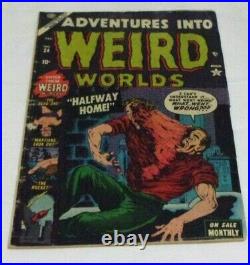 Adventures Into Weird Worlds #24 1953 Atlas Precode Solid G/vg Great Cover