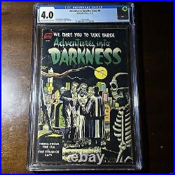 Adventures into Darkness #6 (1952) PCH! Horror! Skulls! CGC 4.0
