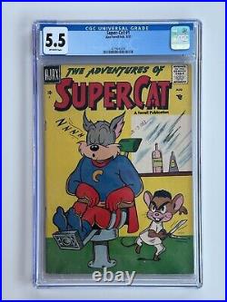 Adventures of SuperCat Super Cat No. #1 (First Issue) CGC 5.5 / RARE GOLDEN AGE