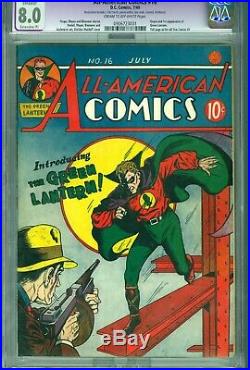 All American Comics 16 1st Green Lantern DC Golden Age CGC 8.0
