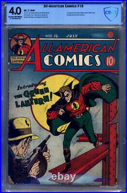 All-American Comics #16 CBCS 4.0 Moldoff, Origin/1st Green Lantern (Alan Scott)
