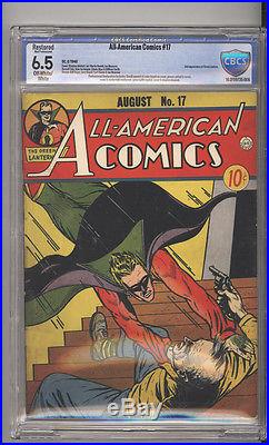 All American Comics # 17 2nd Green Lantern! CBCS 6.5 rare Golden Age book