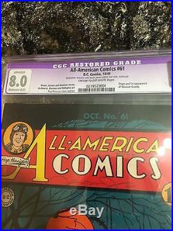 All American Comics #61 CGC SUPER RARE! FIRST GOLDEN AGE SOLOMON GRUNDY