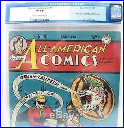All-American Comics #70 CGC (F) 6.0 DC Golden Age Green Lantern Old CGC Label