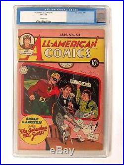 All American Comics #83 (1945) Golden Age Green Lantern CGC 8.5 Old Label BP508