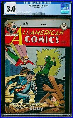 All American Comics #84 DC Comics 1947 Golden Age Cgc 3.0 Graded