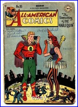 All-American Comics #95 1948- Green Lantern- Harelquin- DC Golden Age