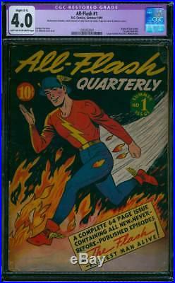 All-Flash # 1 Complete 64 Page First Issue! CGC 4.0 scarce Golden Age book