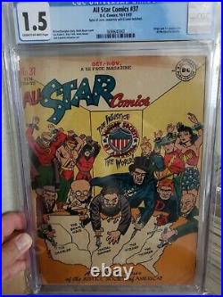 All Star Comics #37 CGC 1st Injustice Society 1947 golden age DC Key