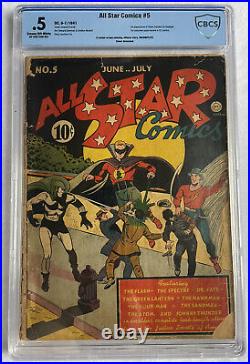 All Star Comics #5 (1st Hawkgirl) CBCS 0.5 DC Major Key