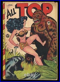 All Top Comics #15 GD/VG 3.0 Phantom Lady Rulah Matt Baker Cover! Fox 1949