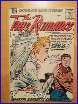 All True Romance #25 SCARCE Golden Age Comic RARE Illustrated 1955