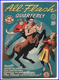 All-flash Quarterly #3 High Grade Golden Age Comic Rare 1941 Large Scans