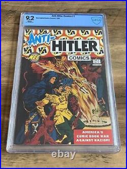 Anti-Hitler Comics #1 (1992) CBCS 9.2 LB Cole Reprint Golden Age Comic NOT CGC