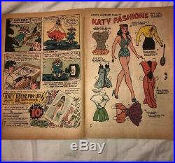 Antique Vintage Comic Book Katy Keene Golden Age 1949# 1 Edition Pin Up
