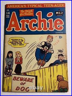 Archie #14 Golden Age 10 cents Solid Mid Grade