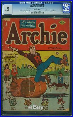 Archie Comics #1 CGC 0.5 MLJ 1942 Golden Age Key Book! D6 cm SALE