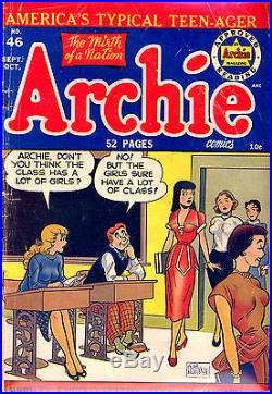 Archie Comics #46 Cgc 3.0 Rare Golden Age Classic Headlights Cover 1950