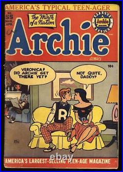 Archie Comics #55 GD- 1.8 Classic Cover! Bob Montana Cover! Golden Age