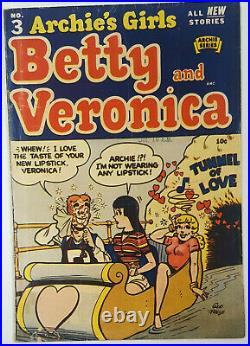 Archie's Girls Betty and Veronica #3 1951 Archie Comics Golden Age VG/VG+ solid
