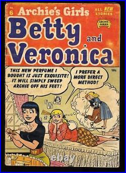 Archie's Girls Betty and Veronica #6 VG- 3.5 Double Cover! Bill Vigoda Cover