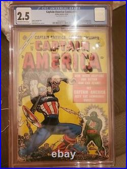 Atlas Captain America Comics #78 last Golden Age issue 1954 CGC 2.5 golden age