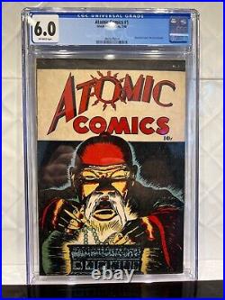 Atomic Comics #1, Cgc 6.0, Off-white Pgs, 1946, Golden-age, Tec #8 Homage Cover