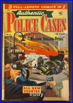 Authentic Police Cases 26 1953 Transvestism Issue G/VG Copy