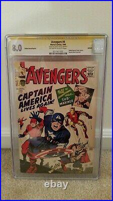 Avengers Golden Record Reprint GRR #4 CGC SS 8.0 Signed Stan Lee! Silver Age Key