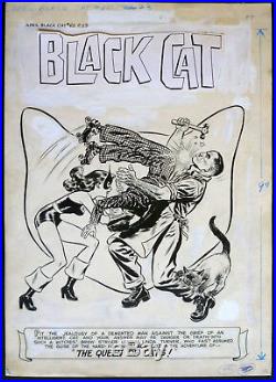 ++ Awesome Lee Elias Golden Age Splash Sexy Black Cat Fights Thugs