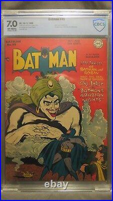 BATMAN #49 1948 7.0 DOUBLE KEY 1st Vicky Vale & Mad Hatter KANE JOKER Cover CBCS
