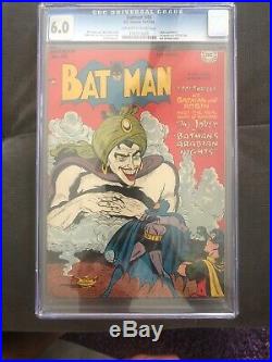 BATMAN #49 1948 CGC 6.0 DOUBLE KEY 1st Vicky Vale & Mad Hatter / Joker Cover