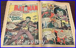 BATMAN #52 SCARCE 1949 KEY Golden Age JOKER cover/story + Time Travel Batman