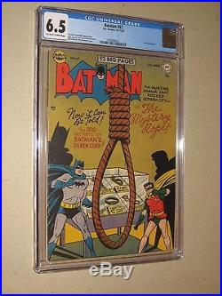 Batman 67 (dc Comics 1946) Robin, Joker Cgc 6.5 (fn+) Golden Age