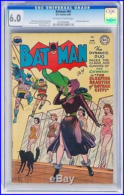 Batman 84 Cgc 6.0 DC Golden Age Comic Book 1954 Batman Catwoman Beauty Contest