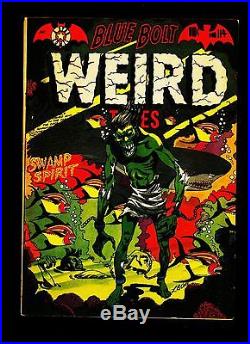 Blue Bolt Comics #114 Weird Tales Swamp Spirit Golden Age 8/1952 Fine+