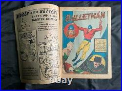 BULLETMAN #1 (Fawcett, 1941) BULLETMAN Bulletgirl Cvr Golden Age Rare