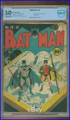 Batman #10 1942 Certified3.0 Vintage Golden-age Batman