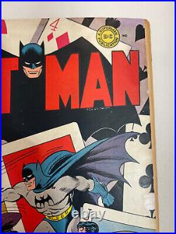 Batman #11 1942 Classic Joker Cover, Penguin Appearance FN 6.0 or Better