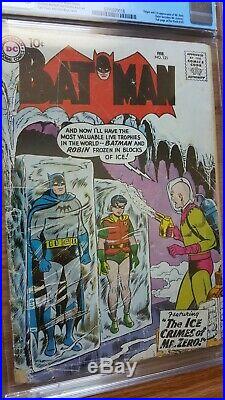 Batman #121 1959 DC CGC 2.0 KEY 1st First Mr Zero Mr Freeze Origin Golden Age