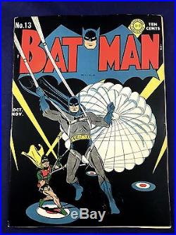 Batman #13 (1942 DC Comics) Robin appearance Golden Age NO RESERVE