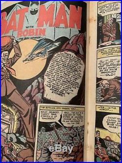 Batman #13 DC Golden Age 1942 Joker appearance NY Yankees Joe DiMaggio cameo