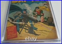 Batman #15 CGC 4.0 DC Comics 1943 Classic Golden Age Machine Gun Cover VG
