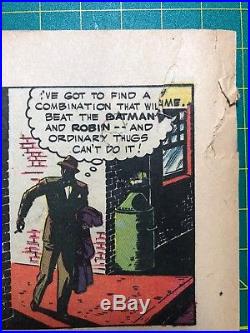Batman #15 (D. C) 1.5 owithw 1943 Golden Age Superhero Classic Cover Catwoman App