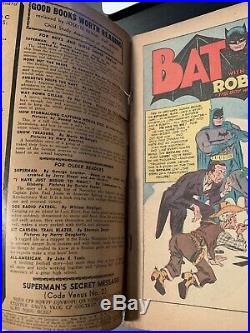 Batman #15 DC Golden Age 1943 Catwoman new costume. Batman gun cover