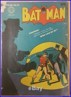Batman #16 (Apr-May 1943, DC) Golden Age Comic No Restoration
